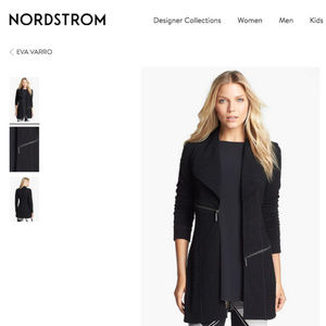 NWT Eva Varro Barcelona long Jacket Black Sz L